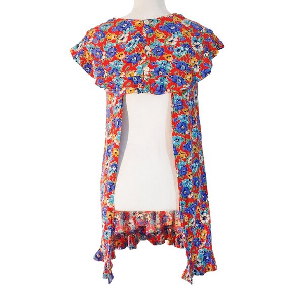 Vintage Paul Reeves for The Universal Witness Made in England 1960s Floral Tunic - Picture 2 of 9